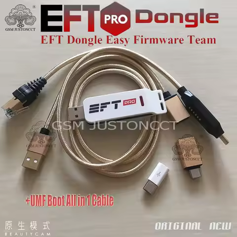 Newest 100% Original EFT Pro DONGLE EASY FIRMWARE TEMA + UMF All Boot Cable ( All In One Boot Cable 
