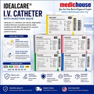 CANNULA IV Catheter with Injection Valve 14G,16G,18G,20G, ,22G,24G(50 pcs)