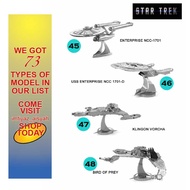 ( STAR TREK ) 3D METAL PUZZLE MODEL FOR HOBBIES, EDUCATION AND COLLECTION ITEM