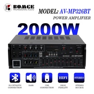 BOMGE 326BT Car Amplifier 2 Channel Home Bluetooth Amplifier Home Car Audio Stereo Subwoofer Amplifi
