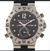 BVLGARI 潛水錶 GMT 三時區錶帶