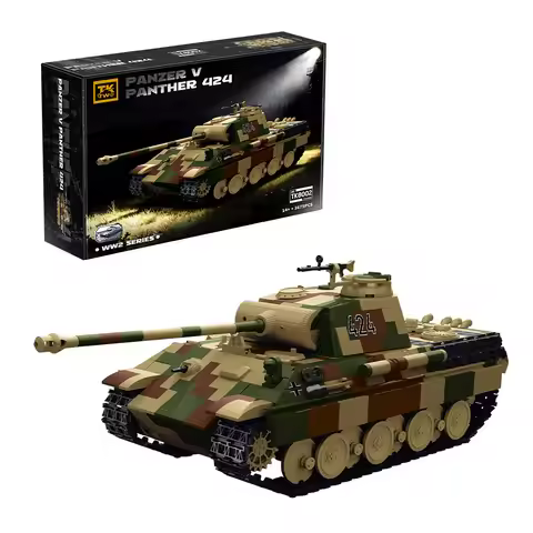 Panzer V Panther 424 WW2 German Classic Tank Series Building Blocks Collection Heavy Tank Model Kit 