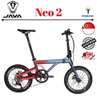 (SG READY STOCK) JAVA NEO 2 Foldable Bike Shimano 9 Speed Gear Set - Magiclamp 123 GWOR