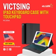 iPad 8th Generation Case with Keyboard, 10.2" iPad Keyboard Case with Touchpad Sturdy Screen Cover Apple Pencil Holder