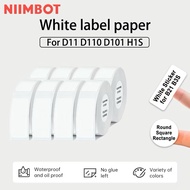 White Thermal Paper Label Name Sticker White Colour Print Label D30/D32/D35/Q30