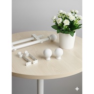 Full Set Jumbo Iron Curtain Pole Rod and Vitrase Rail 1 2 3 4 Meters 250 300 350 400Cm