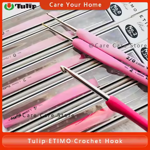 1Piece Embroidery Crochet Needle Tulip Etimo Rose Crochet Hook Tulip Needle Knitting Needles Crochet