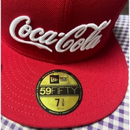 5950 N 7 3/8 E Coca Script Red Baseball Cap
