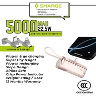 Shargeek/Sharge Flow Mini / Flow mini 2 5000mAh 12W Portable Charger with Interchangeable Connector