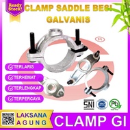 Iron Saddle Clamp 3 X 1/2 inc Pipe Saddle Clamp