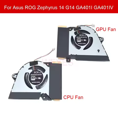 Brand New CPU GPU Fan 13NR03F0AP0301 13NR03F0AP0101 DFSCK22115181H For ASUS Rog Zephyrus 14 G14 GA40