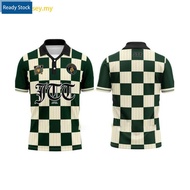 Jtt Home Jersey Retro Collar Green 2022-2023 | Malaysia Football Jersi Jtt Jersey Polo Shirt / Jerse