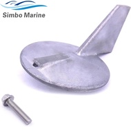 6K1-45371-02 Zinc Trim Tab Skeg Anode With Screw For Yamaha Outboards Engine 115 150 175 200HP 6J9-4