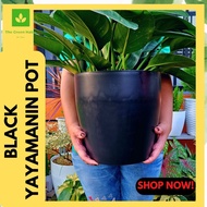 TGH |Elegant Pearlwave Black Yayamanin flower pots for plants indoor and outdoor Small medium big sizes paso sa halaman