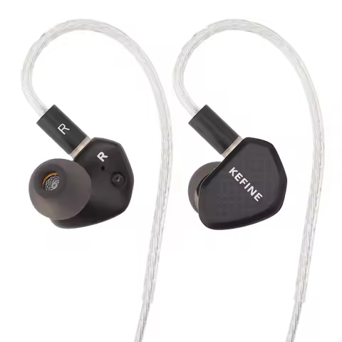 Kefine Klean 10mm DLC Diaphragm Dynamic Driver HiFi IEM Earphones with High-Purity Silver-Plated Cop