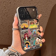 Abstract Kids Suitable for Apple 17promax Phone Case iphone16PRO15 Cartoon 14P Shock-resistant 1326.