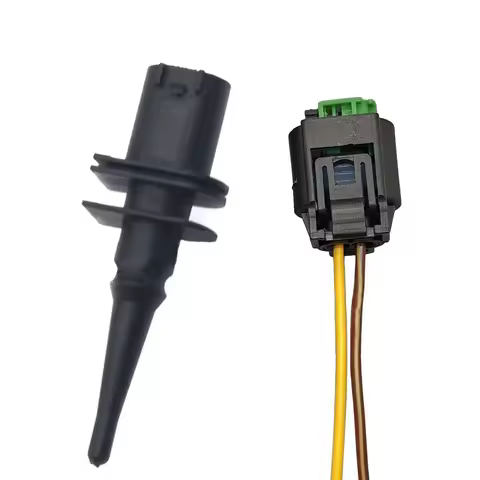 Car Ambient Outside Air Temperature Sensor With Connector Plug For BMW 1 6 7 Series E39 E46 X3 X5 X6