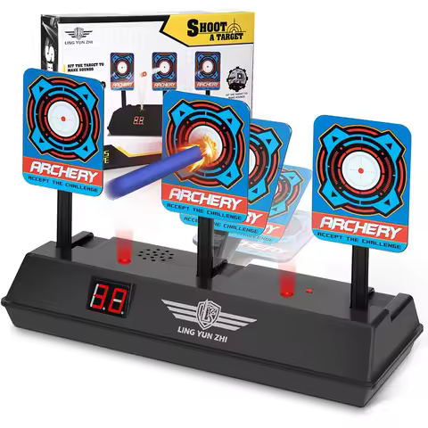 FRENSIT Electronic Target for Nerf N-Strike Elite/Mega/Rival Series Auto-Reset Intelligent Light Sou