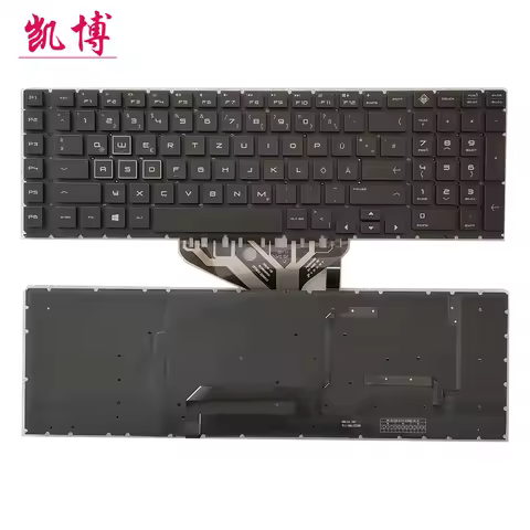 Germany Layout For HP OMEN 17-CB Black Backlight Laptop Keyboard Original 2H BC6GMC24211 PK132K02B10