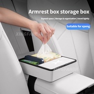 Xiaopeng M03p7 + car armrest box storage box X9G7G9G6 car central control tissue box glasses storage