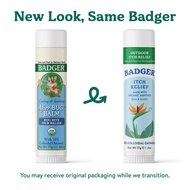 Badger company after bug balm removes itching due to bite mosquitoes and insects