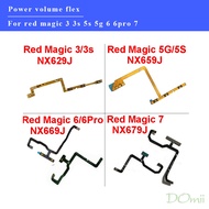 Power Volume Buttons Flex Cable For ZTE Nubia Red Magic 3 3S NX629J 5G 5S NX659J 6 6Pro NX669J 7 NX6