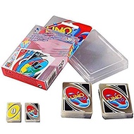UNO H2O Waterproof Clear Game Playing Card & Uno Stacko Stacking Jenga Game Block Family Fun Toy Gam