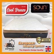 SOVN COOL BREEZE MICRO PUSTURE SPRING MATTRESS + COOL SILK EURO TOP (SINGLE,SUPER SINGLE,QUEEN, KING SIZE BED)
