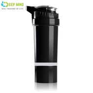 DM 500ml Protein Shaker Bottle Blender Bottle Water Bottle Gym Fitness Bottle Come With Stainless St