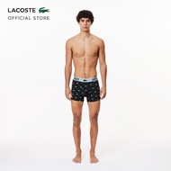 Lacoste Men's Recycled Polyester Jersey 3 Pack Underwear Trunks - Lifestyle ( Black / Grey / White )
