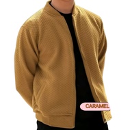 Terlaris Jacket Comfy Diamond Knitt Pria Wanita Polos Jacket Comfy Casual Keren Hitam