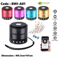 BWI-A01 WS-887 Mini Bluetooth Wireless Speaker FM, Bluetooth, USB, Memory TF Card, Radio W6.5cm x H7