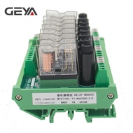 GEYA NGG2R 8 Channel Relay Module for PLC Controller SPDT PLC Relay 12VDC 24VDC with Fuse Protection