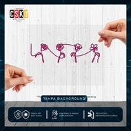 HP Cutting Sticker Reflective Flower BTS Love Yourself Motorcycle Car Waterproof Accessories Coolhp