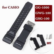 Dây đeo cổ tay cho CASIO GG-1000 GWG-100 GSG-100 nam không thấm nước dây đeo cao su gg1000 Vòng đeo