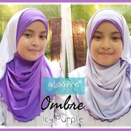 QASRULHUDA Shawl Ombre | Instant Shawl Budak & Dewasa | Instant Shawl 2 Muka | Shawl Moss Crepe 2 Lo