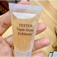 TESTER TRIPLE GLOW EXFOLIATER 15ML FACE CRUB GEL