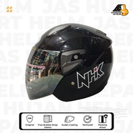 Helm NHK R7 Solid Black Glossy