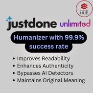 (24/7 Fast) Justdone Ai | Unlimtied Humanize Ai | Bypass Ai Tool v3 88