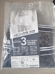 Giordano Essentials 男士平腳內褲 XL兩條