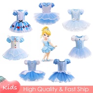 7Colors Frozen Elsa Princess Alice Cinderella White Blue Dress For Kids Girl Halloween Christmas Outfits Girls Dresses Set