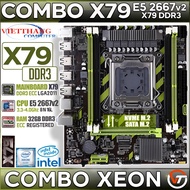 Combo Mainboard X79 + CPU E5 2667v2 + Ram 32GB High Speed 3.3Ghz-4.0Ghz Gaming - Emulator