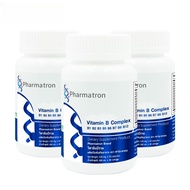 [แพ็ค 3 ขวดสุดคุ้ม] วิตามินบีรวม Vitamin B Complex ฟาร์มาตรอน Pharmatron Vitamin B1 B2 B3 B5 B6 B7 B