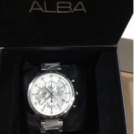 SEIKO精工錶集團 ALBA YM92-X167U 世界地圖三眼計時