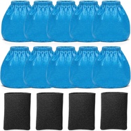 10 Pek Penapis Kain VRC2 + 4 Pek Kit Penapis Buih VFF21 Serasi dengan Vakum Basah/Kering Vacmaster 1