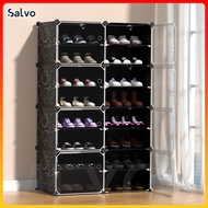 Salvo DIY Shoe Rack With Door Rak Kasut Bertutup Shoe Storage Box Bertutup Rak Kasut Shoe Cabinet Almari Kasut 鞋櫃/鞋架