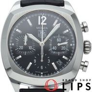 TAG Heuer Monza Chronograph CR2113.FC6164，附原廠錶盒，不鏽鋼錶殼/皮錶帶，男錶，黑色，拋光，成色極佳 [二手]