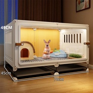 Pet Rabbit cage Rabbit cage with toilet Rabbit cage Household large guinea pig ornamental villa