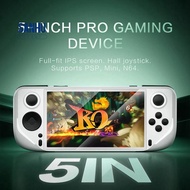 E6 Handheld GAME Console Portable Video Game Support 5-Inch IPS Retro Gamebox  PS1 N64 Connect TV  E