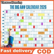 hewoodfameing Large 2026 Calendar Planner Sheet Schedule Sticker Planner Target 365 Days Planner She